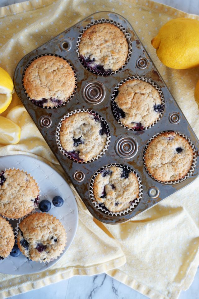 Vegan Lemon Blueberry Muffins The Baking Fairy