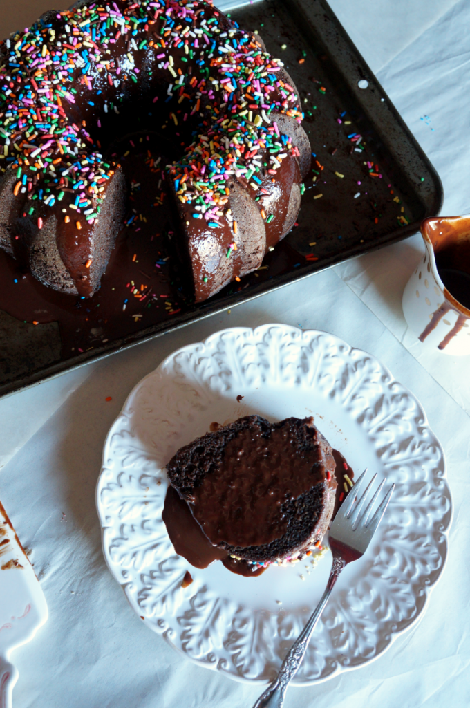 vegan chocolate bundt cake | The Baking Fairy