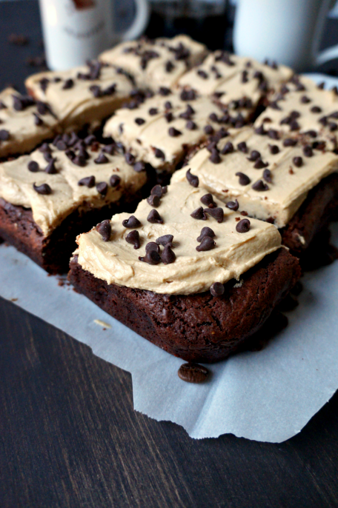 vegan cappuccino brownies - The Baking Fairy