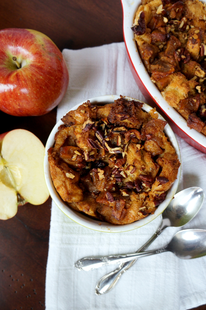 apple pie bread pudding | The Baking Fairy