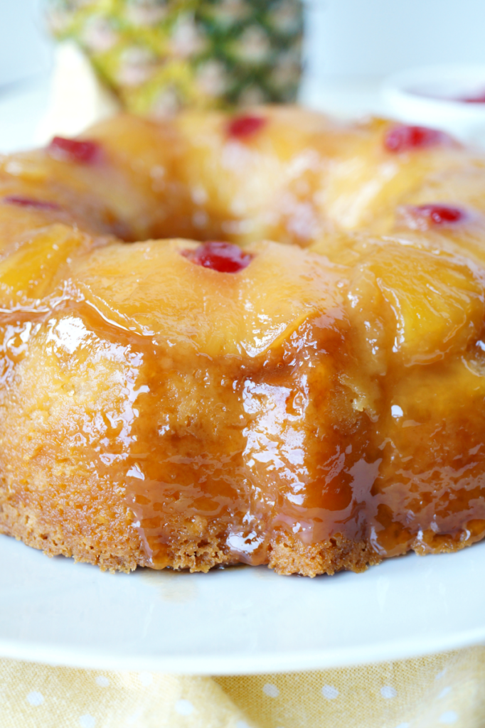 pineapple upside down bundt cake - The Baking Fairy