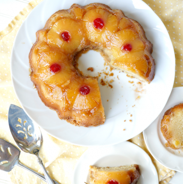 pineapple upside down bundt cake - The Baking Fairy