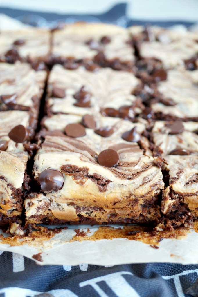 marbled cheesecake brownies - The Baking Fairy