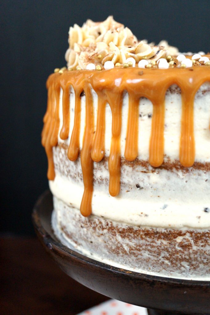 pumpkin spice latte layer cake - The Baking Fairy