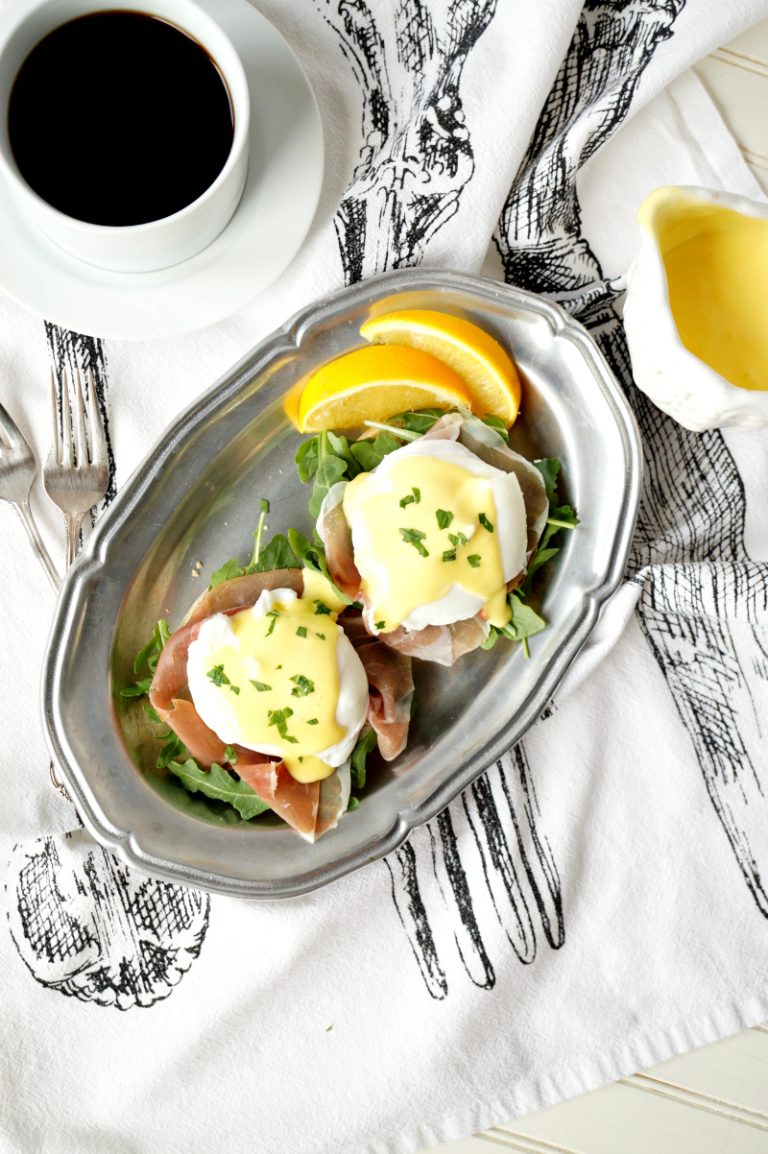 Prosciutto Arugula Eggs Benedict The Baking Fairy