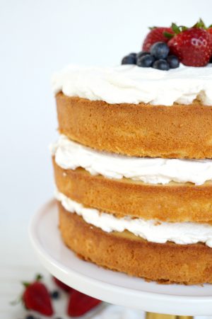 layered tres leches cake - The Baking Fairy