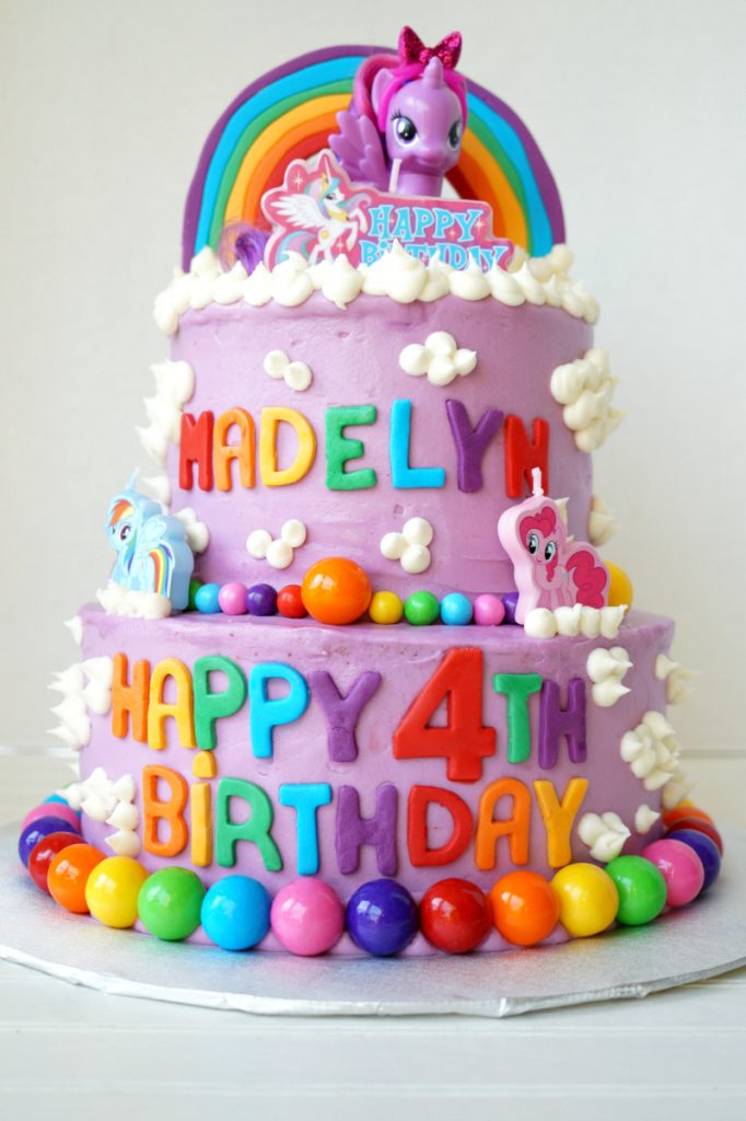 My Little Pony tiered birthday cake - The Baking Fairy