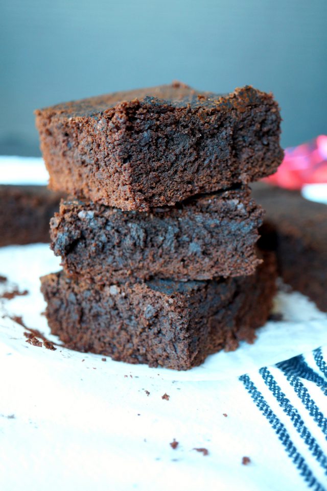 the easiest one-bowl truffle brownies - The Baking Fairy