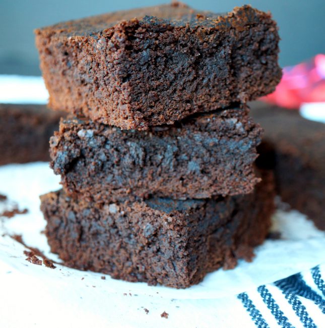 the easiest one-bowl truffle brownies - The Baking Fairy