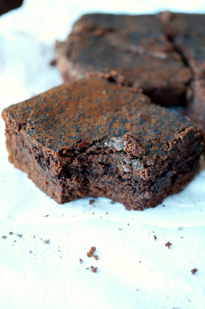 the easiest one-bowl truffle brownies - The Baking Fairy