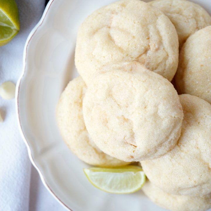 white chocolate lime sugar cookies - The Baking Fairy