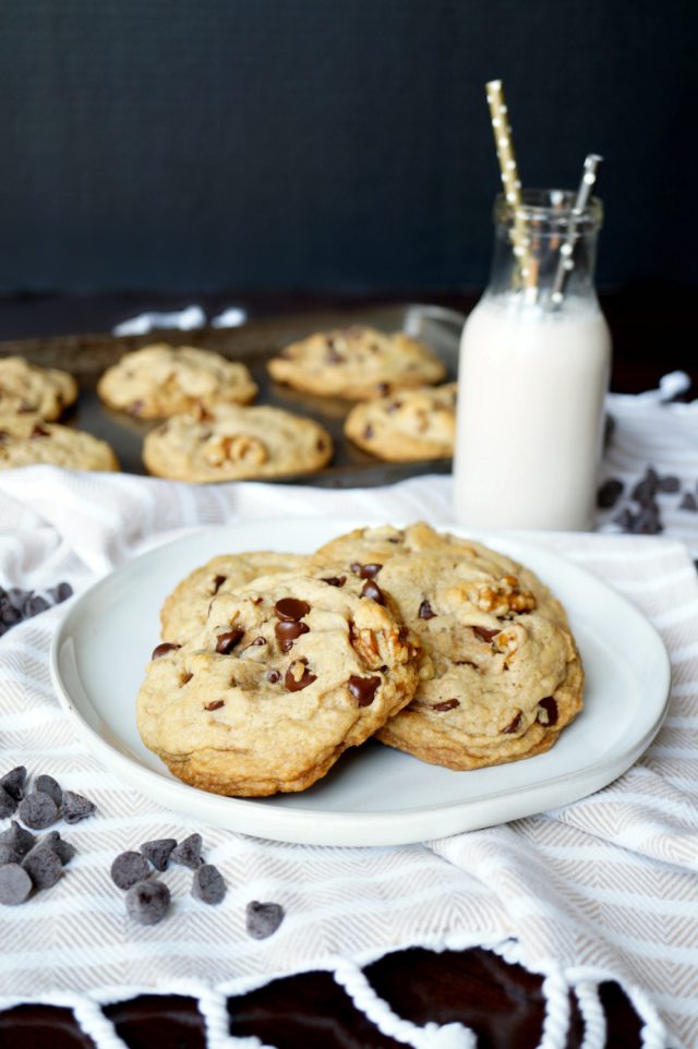 vegan Levain chocolate chip walnut cookies - The Baking Fairy