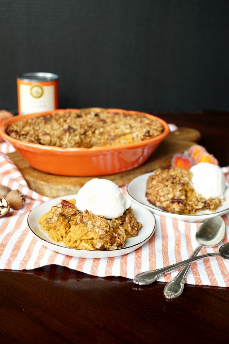 easy pumpkin cobbler with brown butter streusel The Baking Fairy