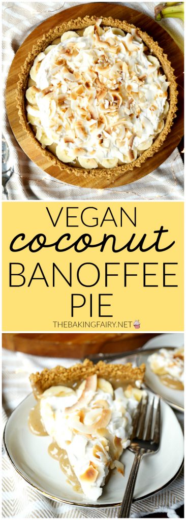 vegan coconut banoffee pie - The Baking Fairy