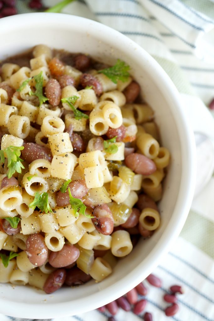 traditional pasta e fagioli Italian bean pasta | The Baking Fairy