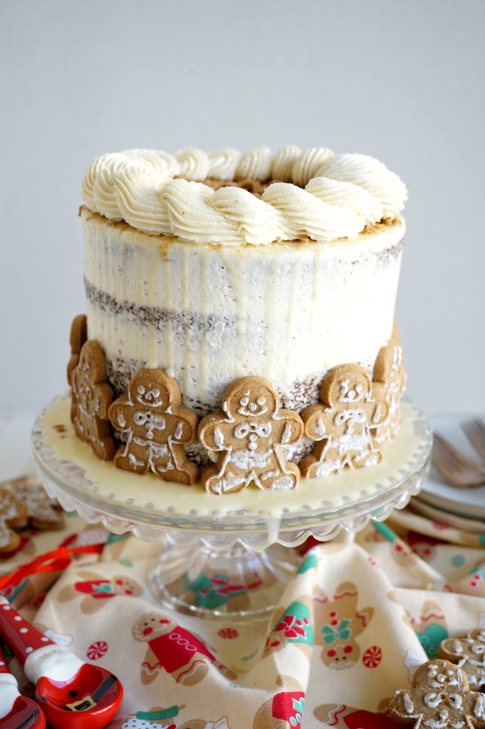 vegan gingerbread layer cake - The Baking Fairy