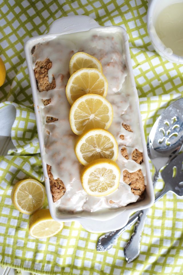 vegan lemon zucchini loaf cake - The Baking Fairy