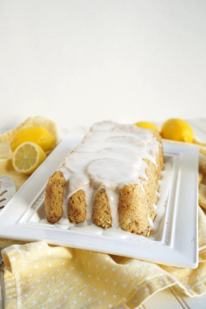 vegan lemon ginger loaf cake - The Baking Fairy