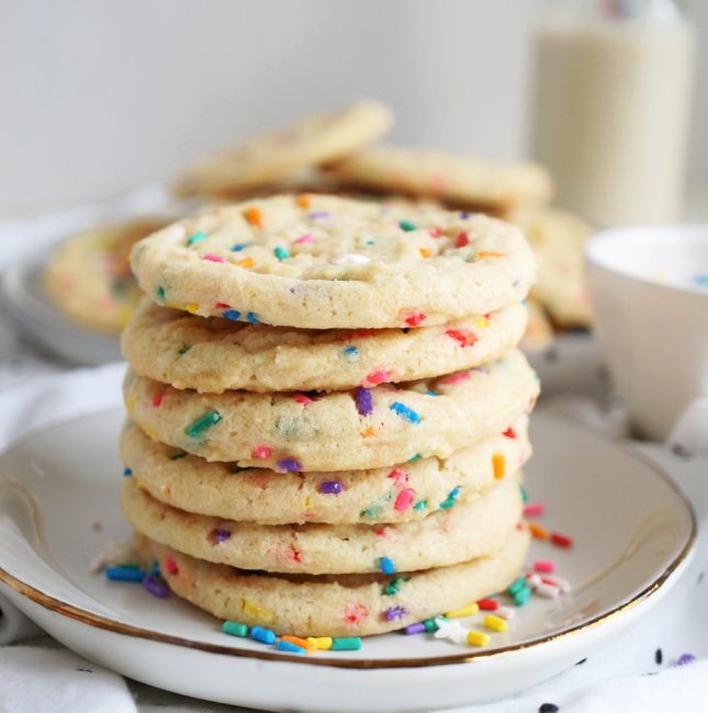 vegan confetti sugar cookies - The Baking Fairy