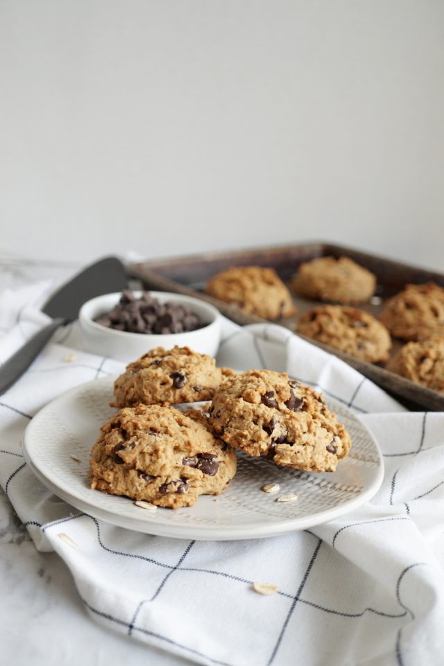 vegan oatmeal chocolate chip cookies - The Baking Fairy