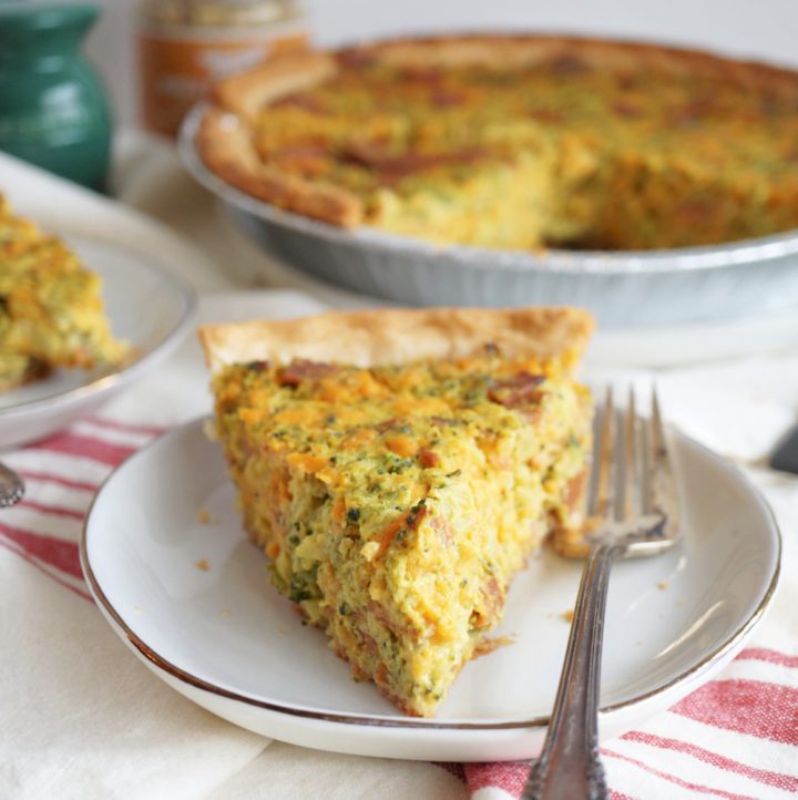 vegan broccoli cheese casserole - The Baking Fairy